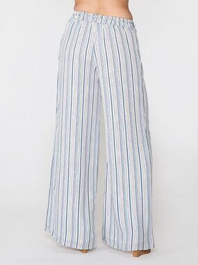 NWT Krisa Women's Stripe Wide Leg Pant Monaco Stripe Size XS
